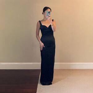 andrea polizzi for rex lester black dress ANDREA POLIZZI FOR REX LESTER Black dress with